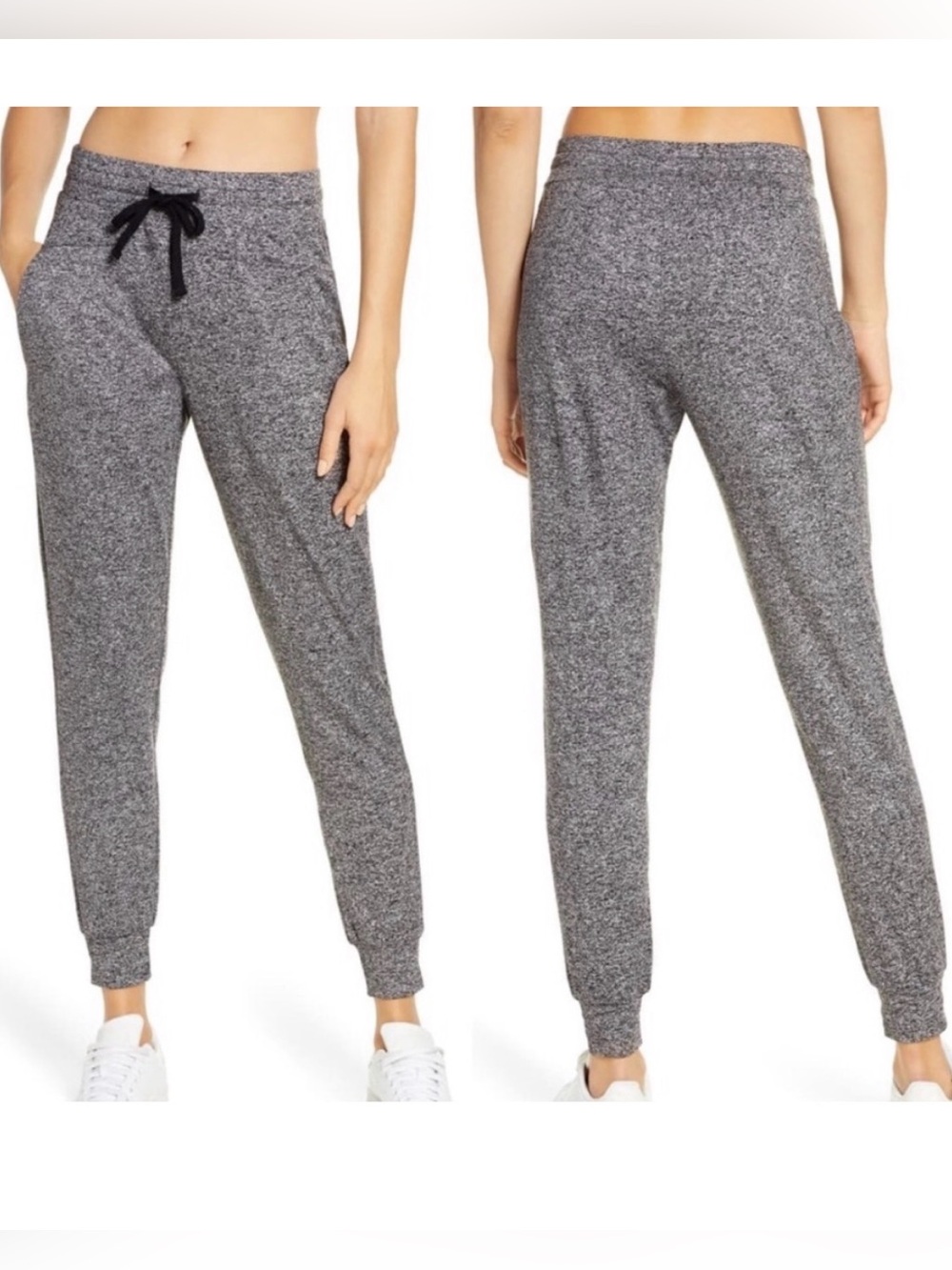 Nordstrom Zella Women’s Heather Charcoal Gray Jogger Sweatpants
